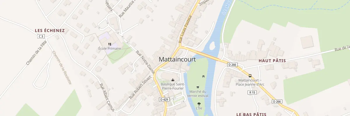 Plan du 5 Rue du Centre à Mattaincourt