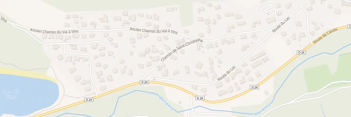 Plan du 5299 Les Rouvieres à Vins-sur-Caramy