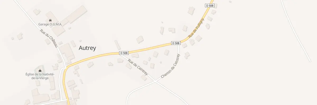 Plan du 7 Rue de Pulligny à Autrey