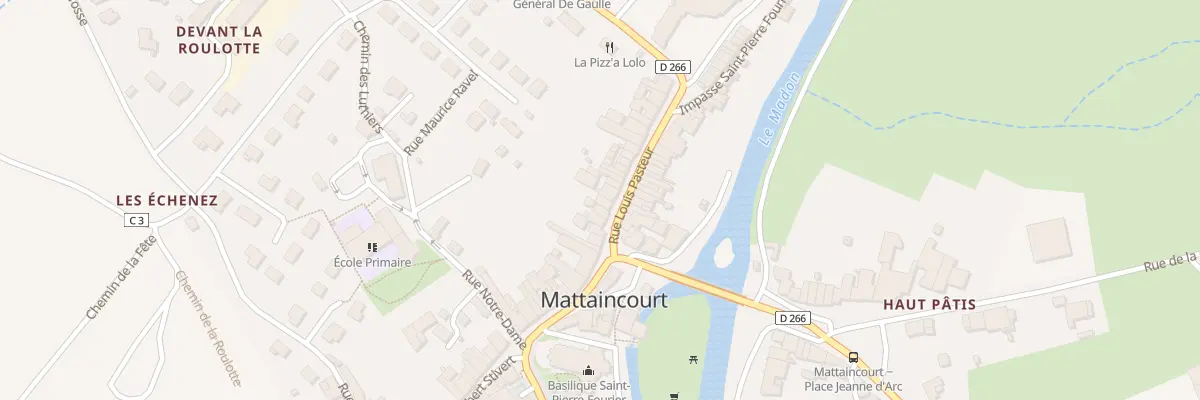 Plan du 8 Rue Louis Pasteur à Mattaincourt