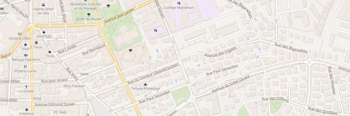 Plan du 40 Rue du Soldat Ferrari à Hyères