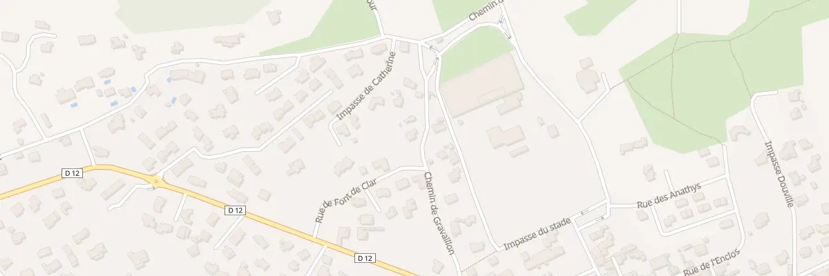 Plan du 235 Che de Gravaillon à Puget-Ville