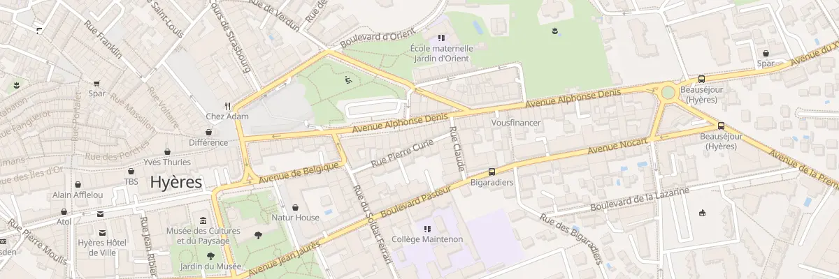 Plan du 15 Rue Curie à Hyères