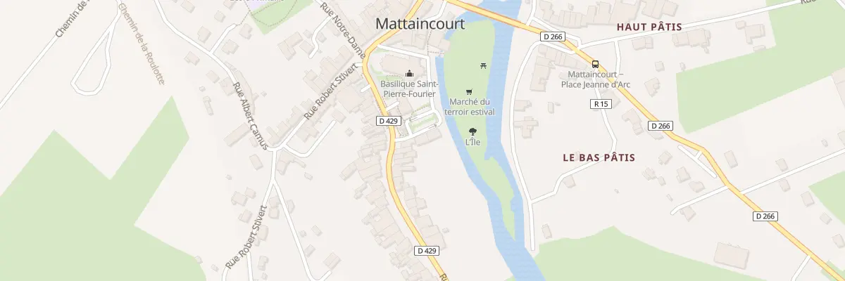 Plan du 6T Rue Gen Leclerc à Mattaincourt