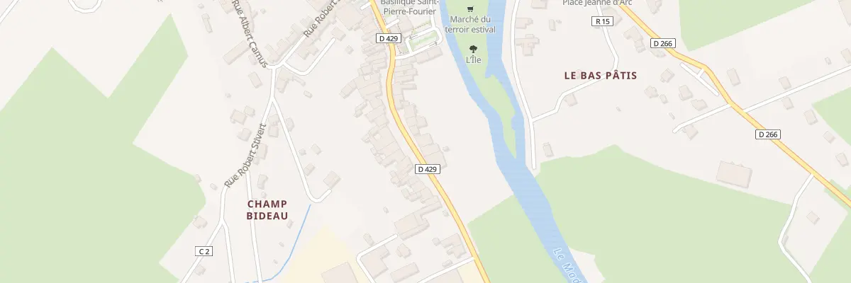 Plan du 22 Rue Gen Leclerc à Mattaincourt