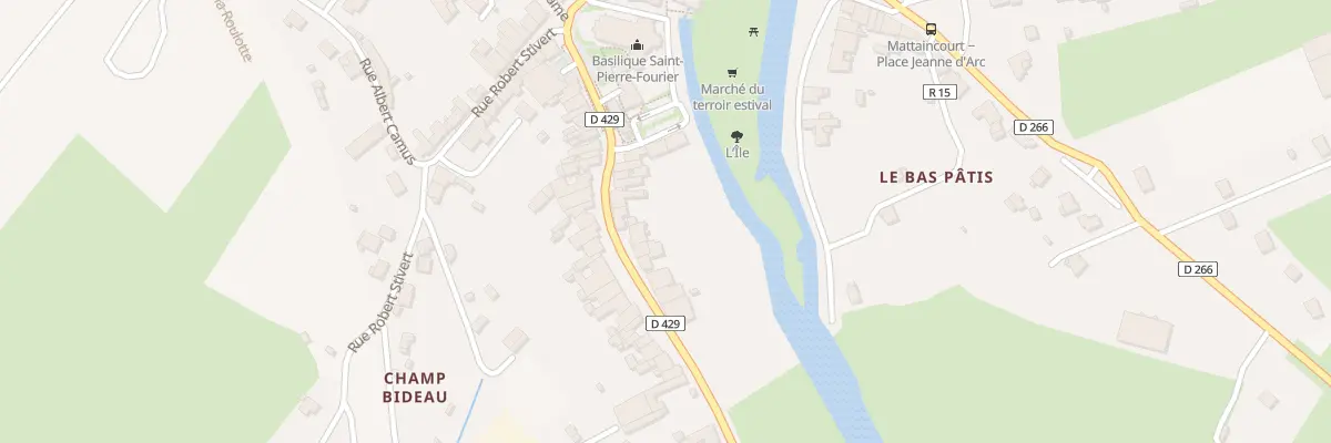 Plan du 16 Rue Gen Leclerc à Mattaincourt