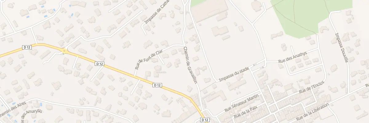 Plan du 155 Che de Gravaillon à Puget-Ville