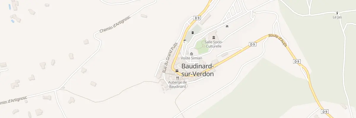 Plan du 50 Gr Grand Rue à Baudinard-sur-Verdon
