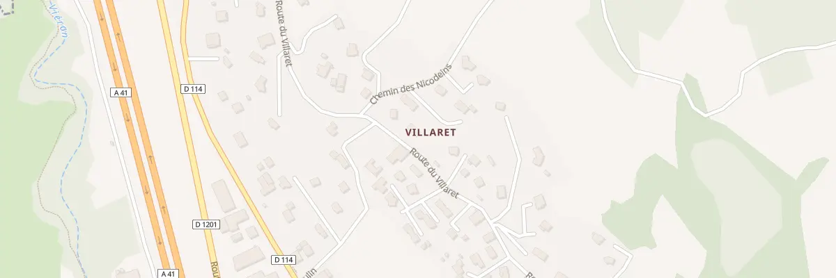 Plan du 415 Rte de Villaret à Fillière