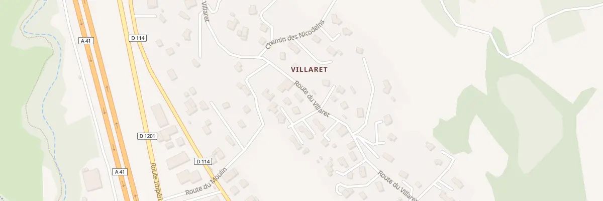 Plan du 472 Rte de Villaret à Fillière