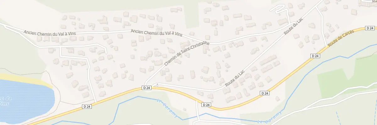 Plan du 5337 Les Rouvieres à Vins-sur-Caramy