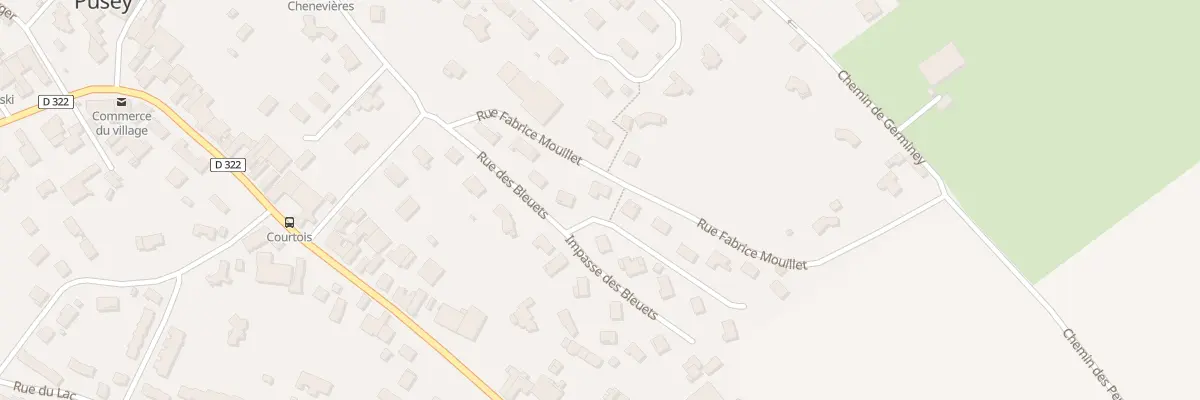 Plan du 15 Rue des Bleuets à Pusey