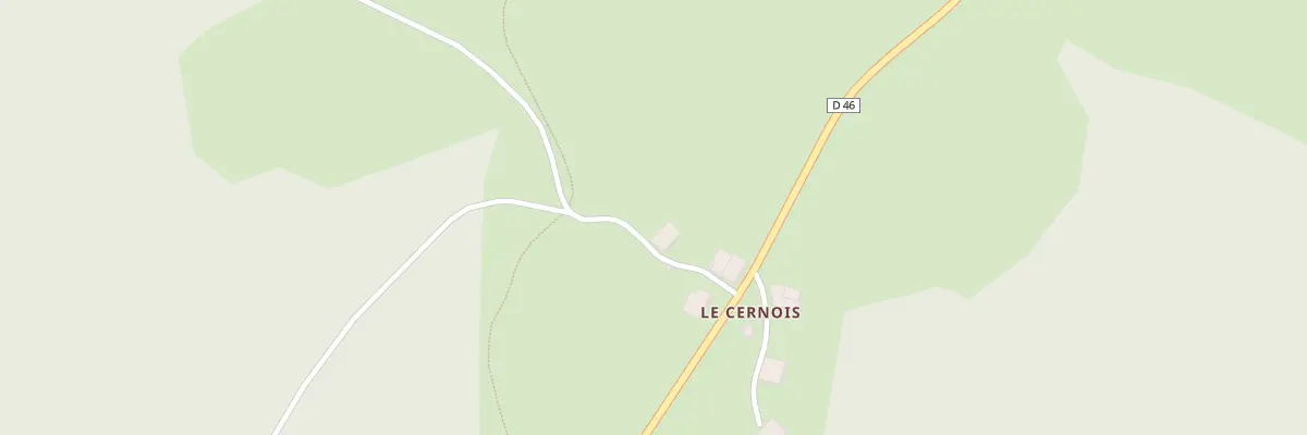 Plan du 6 Le Cernois à Chaux-Neuve