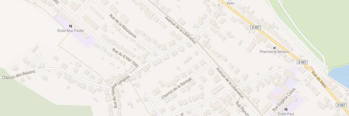 Plan du 25 Rue du Genéral Langlois à Frouard