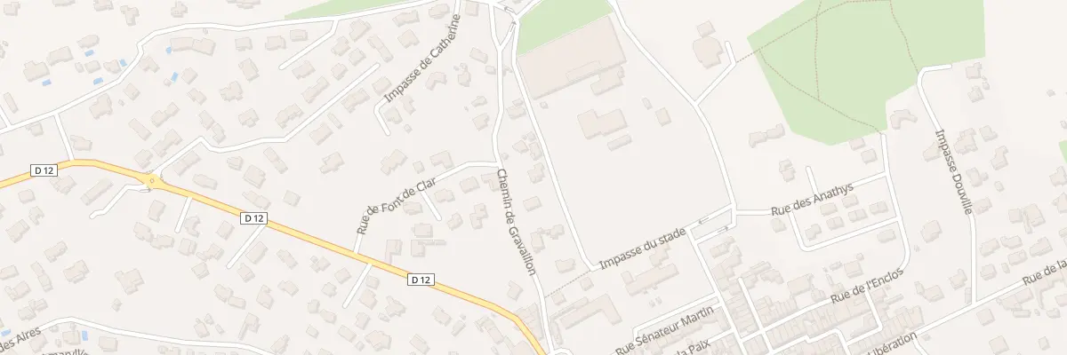 Plan du 176 Che de Gravaillon à Puget-Ville