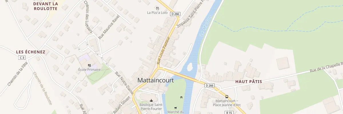 Plan du 11 Rue Louis Pasteur à Mattaincourt