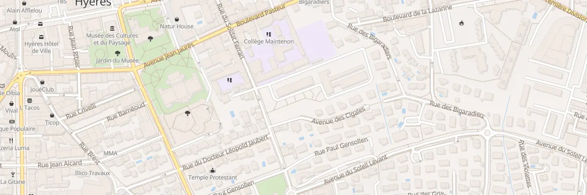 Plan du 37 Rue du Soldat Ferrari à Hyères