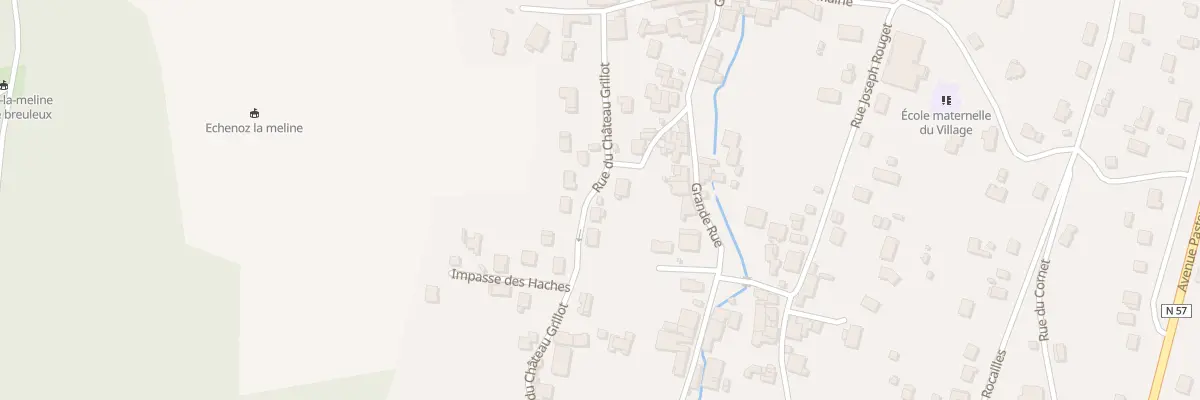 Plan du 9 Rue du Château Grillot à Échenoz-la-Méline