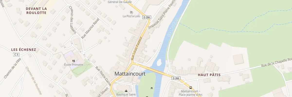 Plan du 19 Rue Louis Pasteur à Mattaincourt