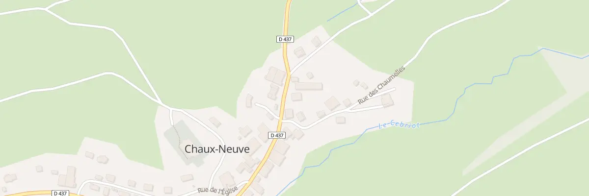 Plan de Au Village à Chaux-Neuve