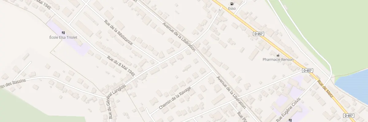 Plan du 21 Rue du Genéral Langlois à Frouard