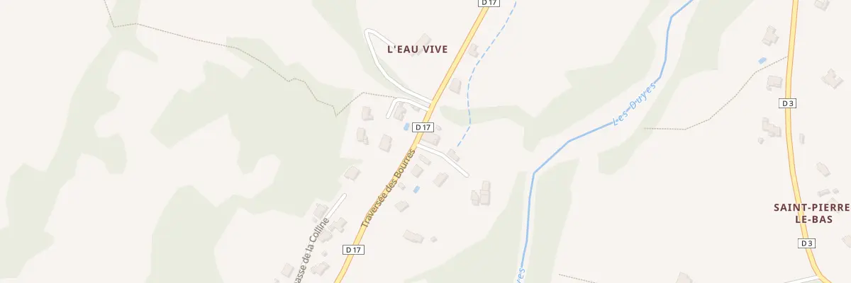 Plan du 7073 Les Bourres à Thoard