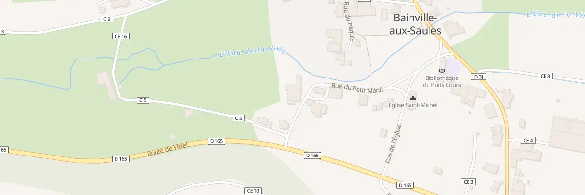 Plan du 154 Rue du Petit Ménil à Bainville-aux-Saules