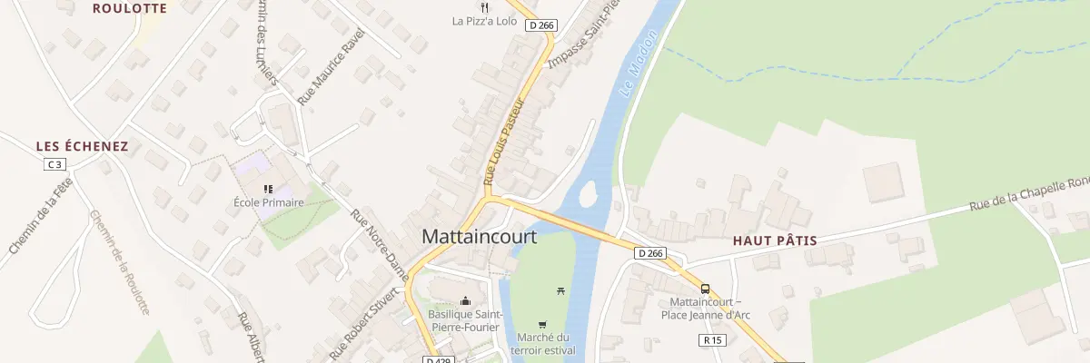Plan du Village Ouest à Mattaincourt