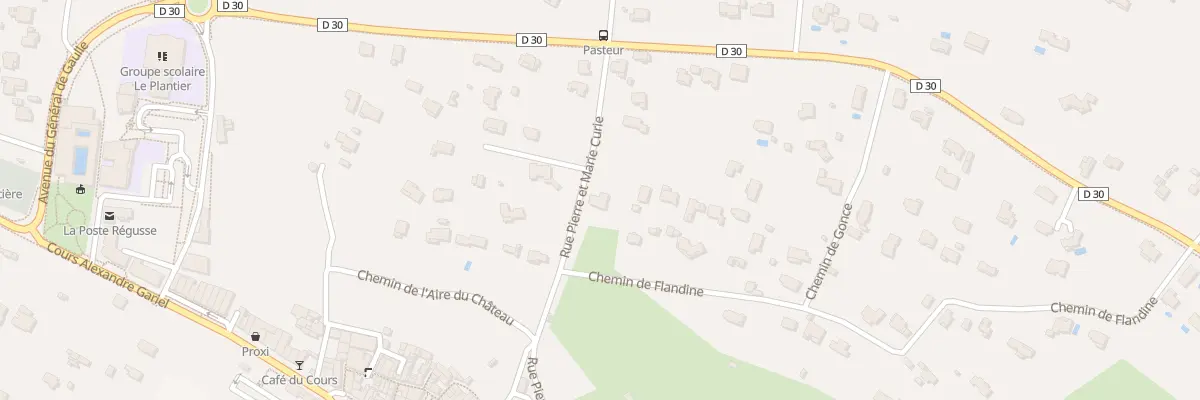 Plan du 9000 Rue Pierre et Marie Curie à Régusse