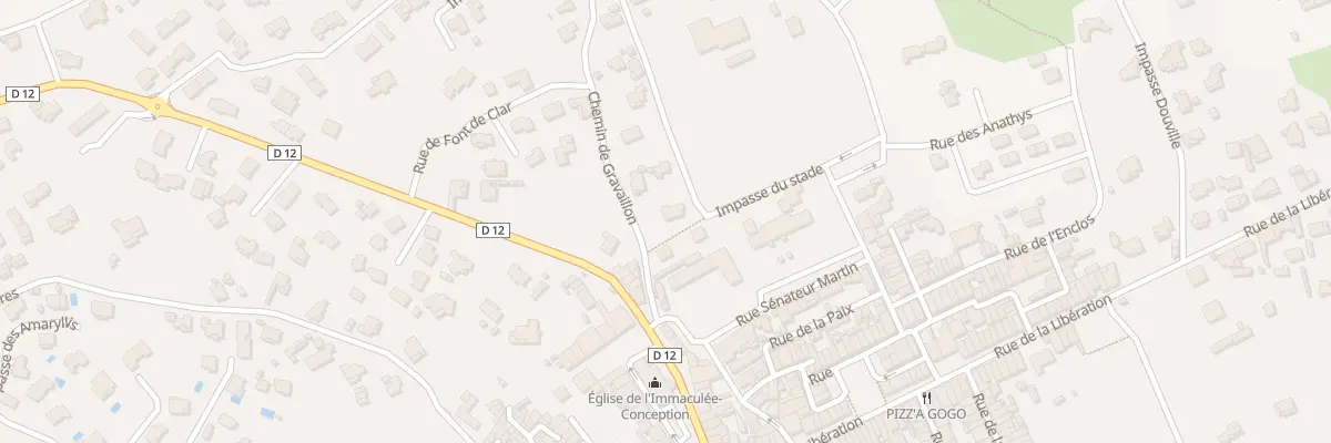 Plan du 88 Che de Gravaillon à Puget-Ville