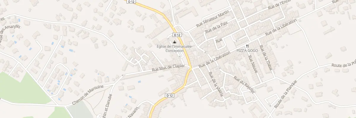 Plan du 21 Pl de l’Eglise à Puget-Ville