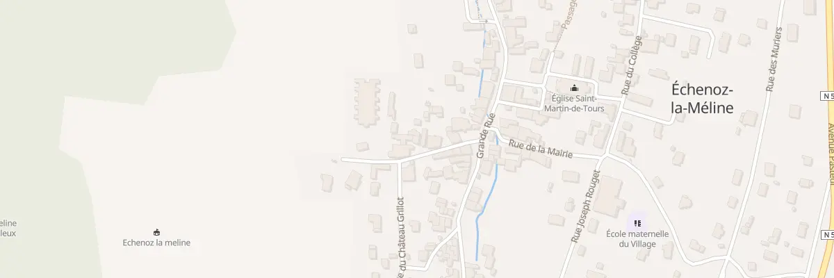 Plan du 20 Rue St Hubert à Échenoz-la-Méline