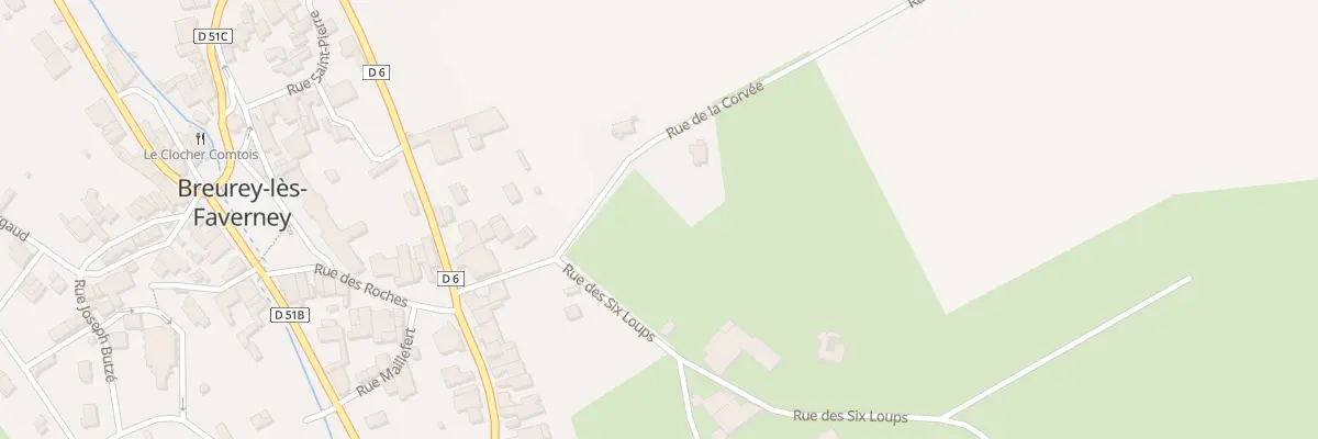 Plan du 11 Rue de la Corvee à Breurey-lès-Faverney