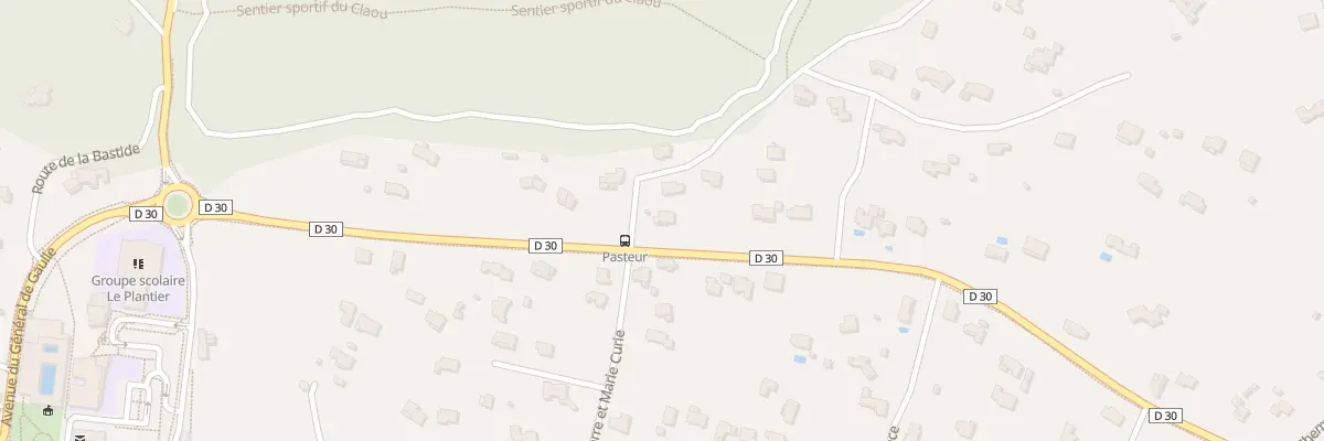 Plan du 14 Rue Pasteur à Régusse