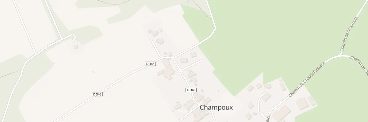 Plan du 1 Imp des Planches à Champoux