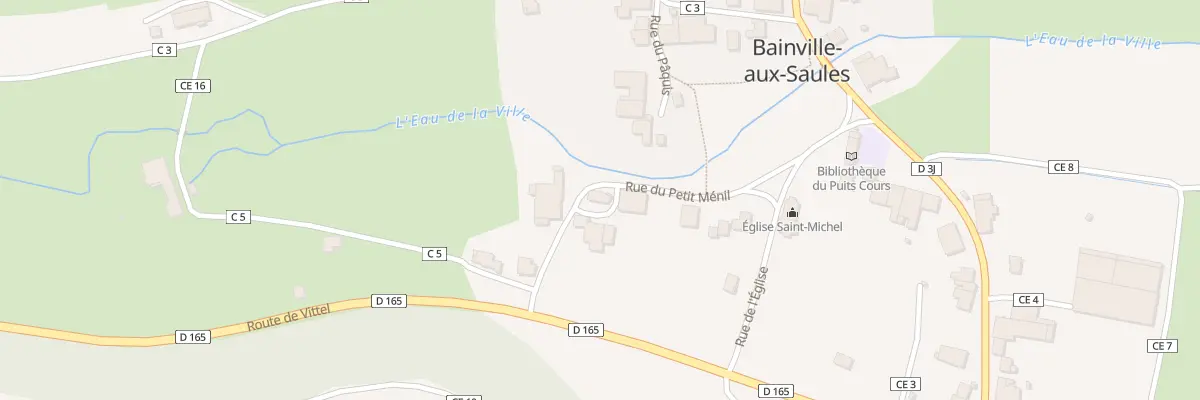 Plan du 119 Rue du Petit Ménil à Bainville-aux-Saules