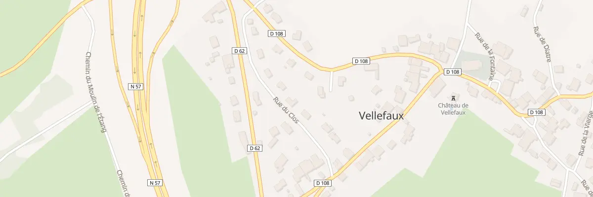 Plan du 9 Rue du Clos à Vellefaux
