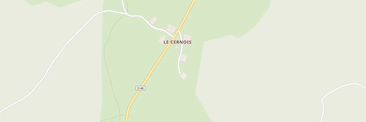 Plan du 9 Le Cernois à Chaux-Neuve