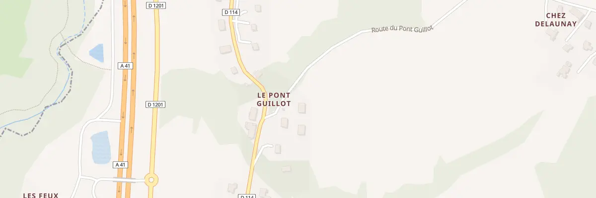 Plan du 24 Rte du Pont Guillot à Fillière