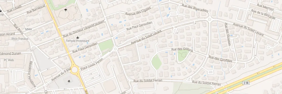 Plan du 47 Rue du Soldat Ferrari à Hyères