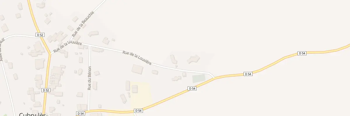 Plan du 13 Rue de la Louvière à Cubry-lès-Faverney