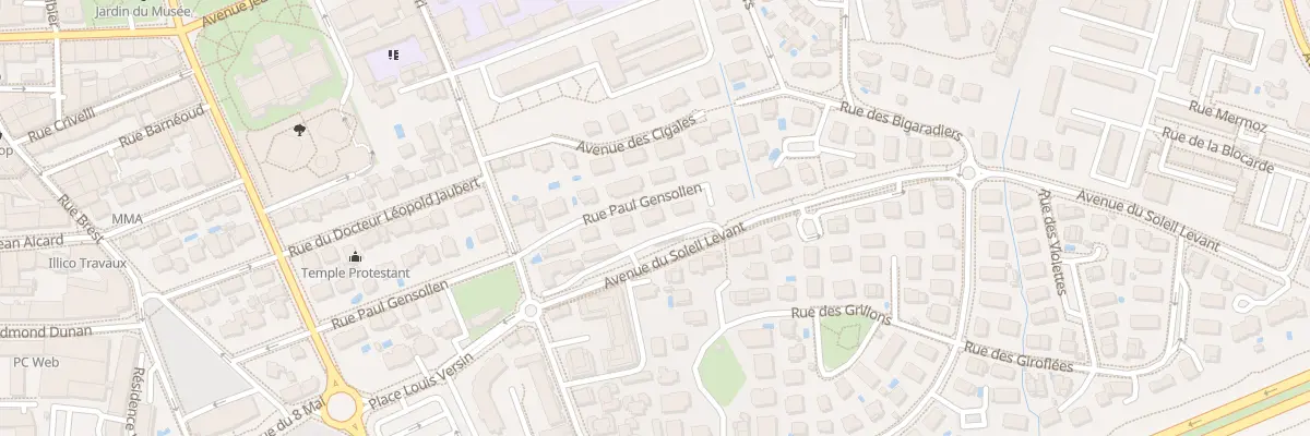 Plan du 22 Rue Paul Gensollen à Hyères