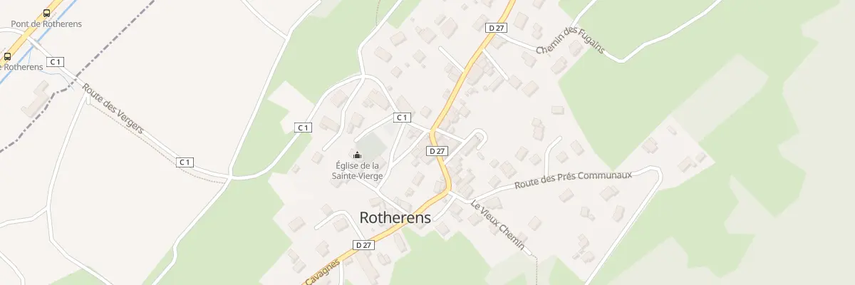 Plan du 63 Rte des Vergers à Rotherens
