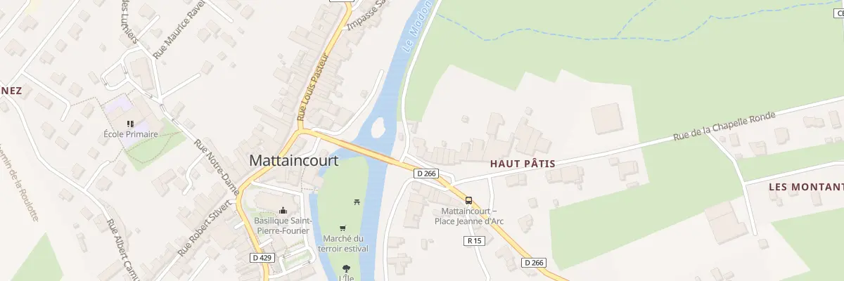 Plan du 2 Rue de la Chapelle Ronde à Mattaincourt