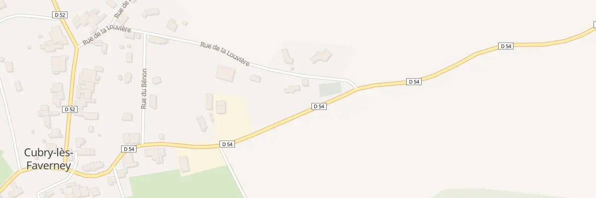Plan du 12 Rue de la Louvière à Cubry-lès-Faverney