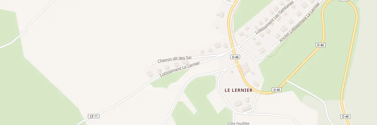 Plan du 10 Lot le Lernier à Chaux-Neuve