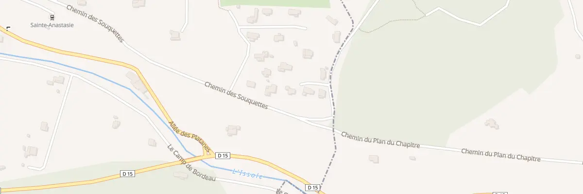 Plan du 5775 Les Souquettes à Sainte-Anastasie-sur-Issole
