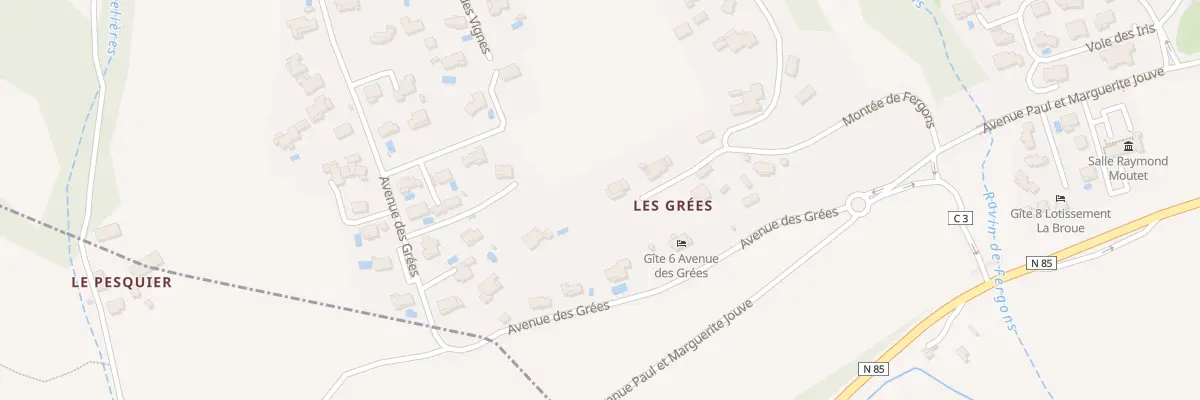 Plan du 15 Mte de Fergons à Aiglun