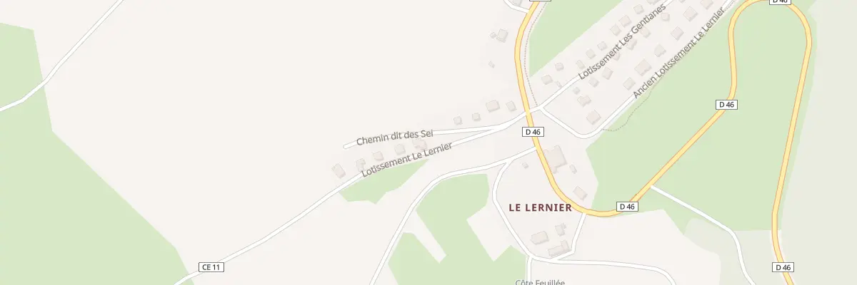 Plan du 10 Lot le Lernier à Chaux-Neuve
