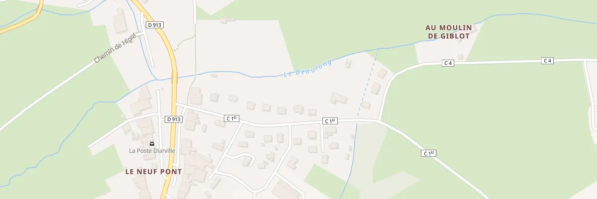 Plan du 9002 Rte de Pont sur Madon à Diarville